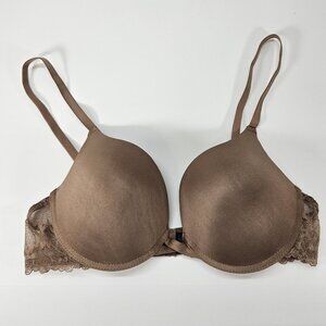 Rachel Roy Underwire Padded Push Up Bra  Size‎ 36C  New With No Tags Shade Brown
